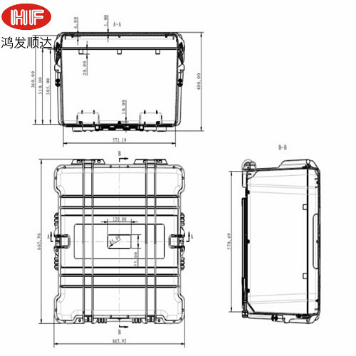 HF-P-3 内：560*558*360 外：663*657*401