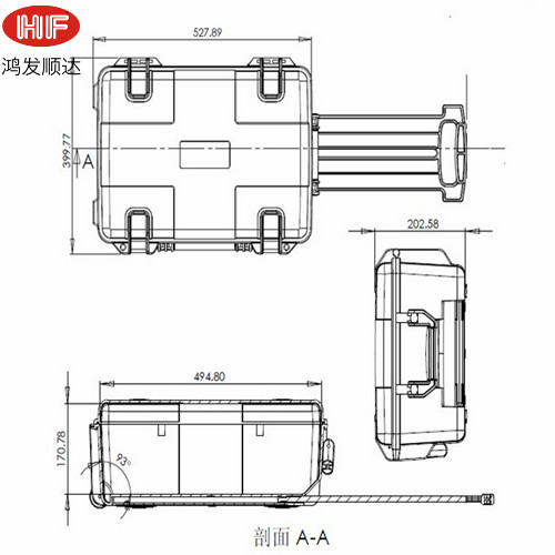 HF-P-10 内：490*333*172 外：546*400*200